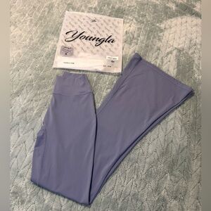 YoungLA Legacy High-Waist Leggings - Dusty Blue